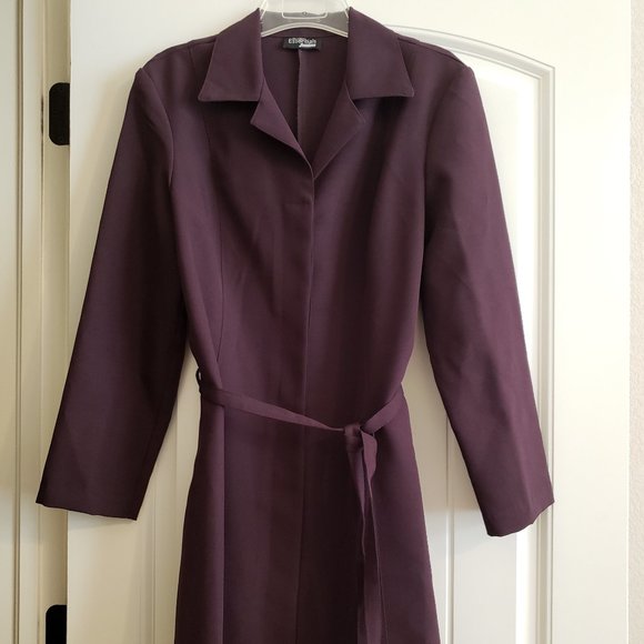 Modern Essentials Jr. Jackets & Blazers - Modern Essentials Jr. Long  Plum Jacket